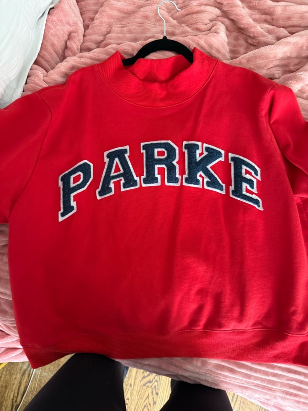 Red PARKE mockneck Sweatshirt
